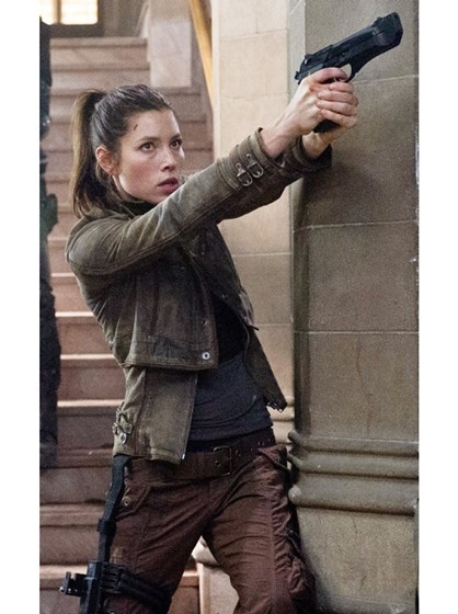 Total Recall Jessica Biel Jacket: Total Recall Jessica Biel Jacket