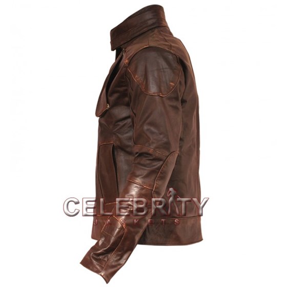 Fashion, Clothing, Shopping, Jacket & Coat: Lockout Guy Pearce Brown Leather Jacket